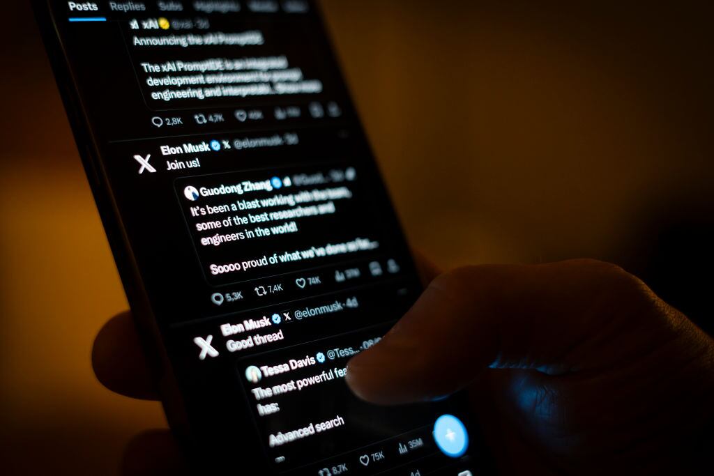 La aplicación X. (Jaap Arriens / NurPhoto via Getty Images)
