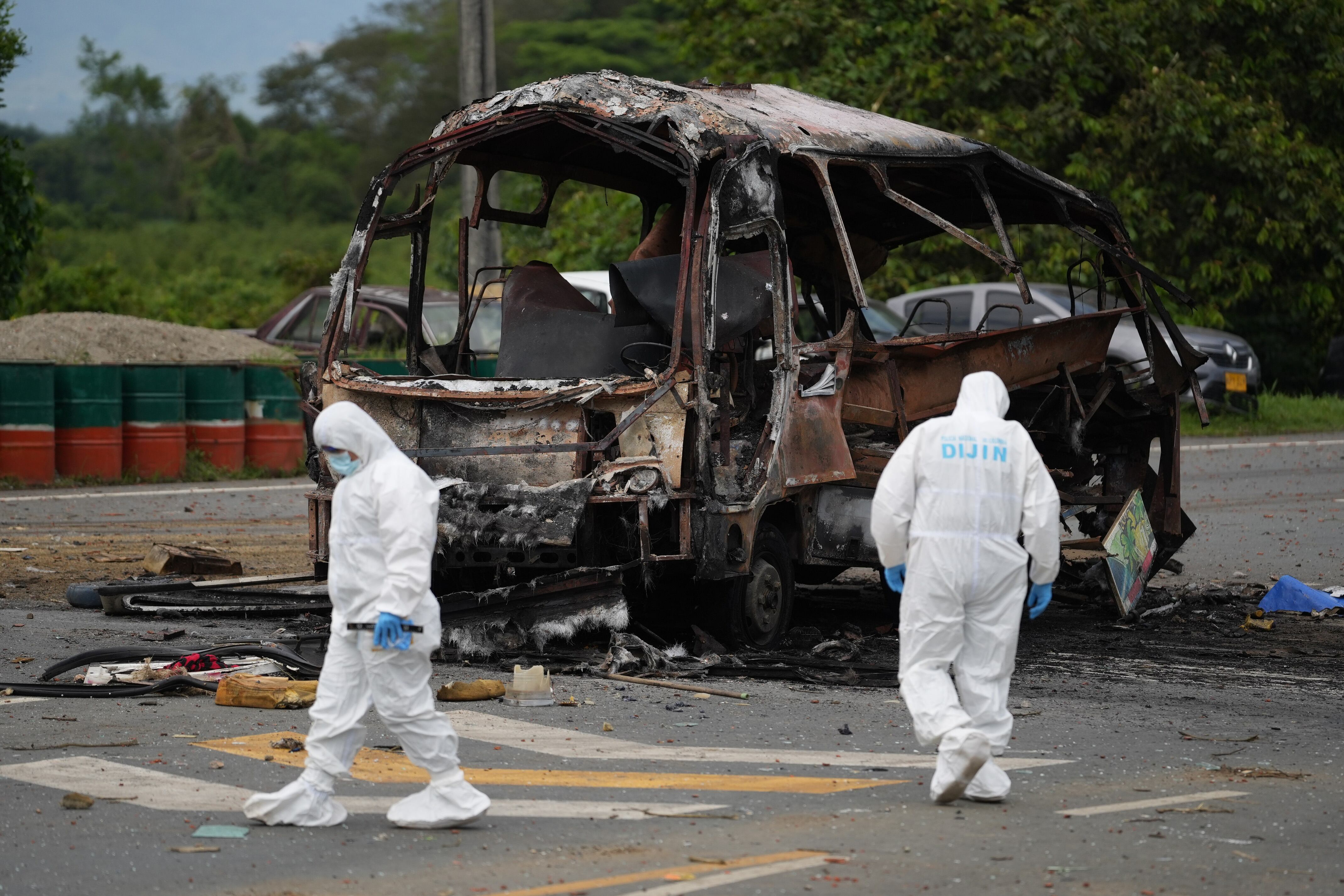 Atentados en Colombia. Foto: EFE/ Ernesto Guzmán