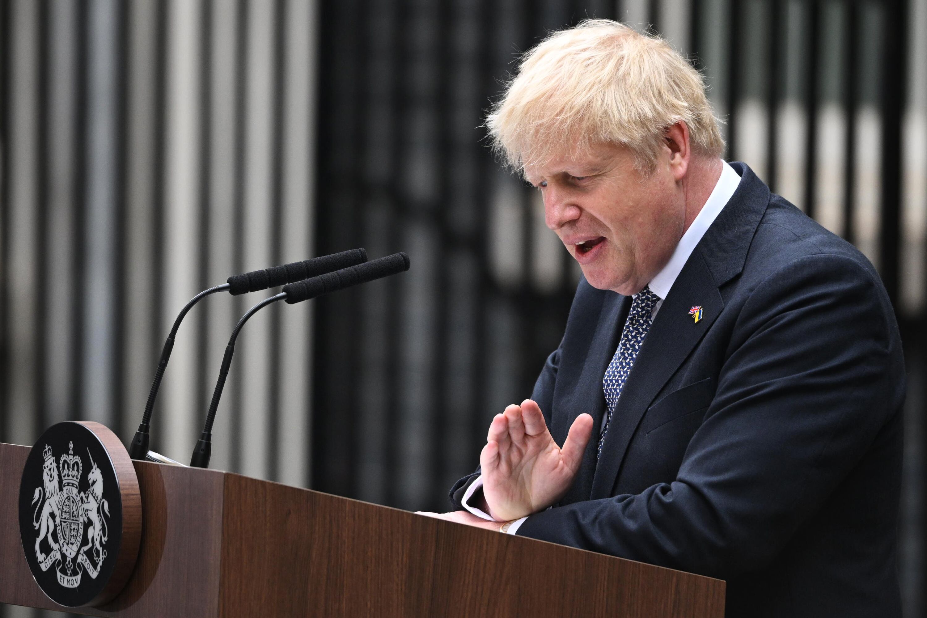 Boris Johnson anunció su renuncia como primer ministro de Reino Unido. (Photo by Leon Neal/Getty Images)