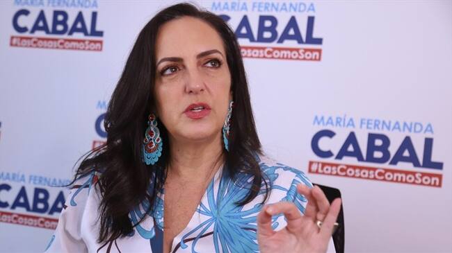 María Fernanda Cabal, precandidata presidencial. Foto: Colprensa/Álvaro Tavera