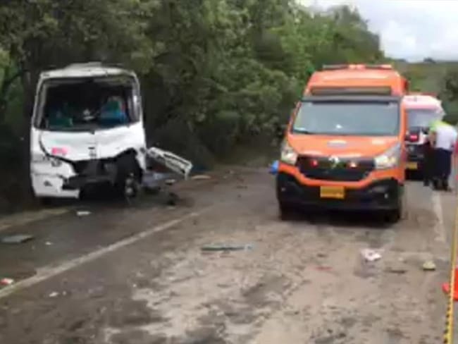 El vehículo había salido desde la Terminal de Transporte de Tuluá y tenía como destino el norte del Valle y Risaralda. Foto: Cortesía