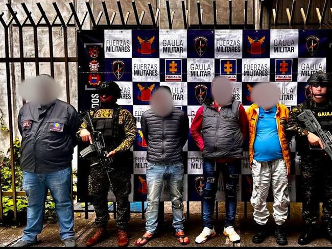 Captura de varios hombres por presunto tráfico de armas. Foto: Brigada 13