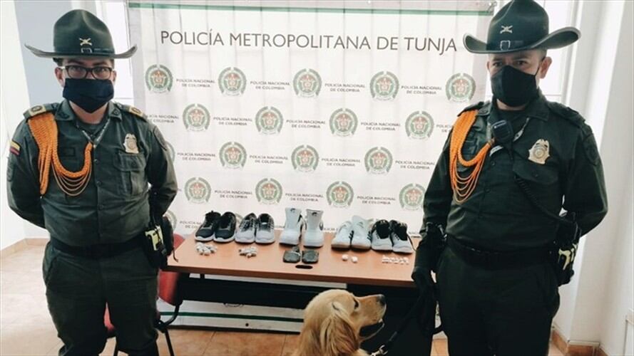 Los alucinógenos incautados fueron puestos a disposición de la Fiscalia General de la Nación Seccional Tunja.. Foto: Metun