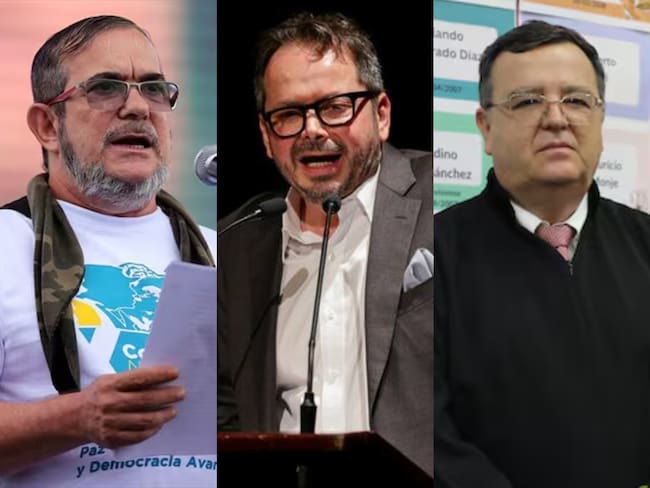 Rodrigo Londoño, Carlos Ruiz Massieu y Alejandro Ramelli