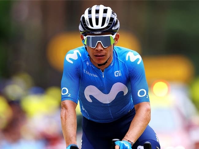 Ciclista colombiano Miguel Ángel López en la Vuelta a España. Foto: Tim de Waele/Getty Images