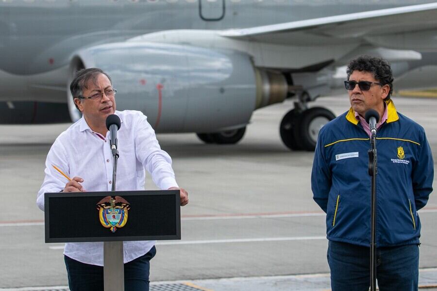 Gustavo Petro y Javier Pava. Foto: Presidencia
