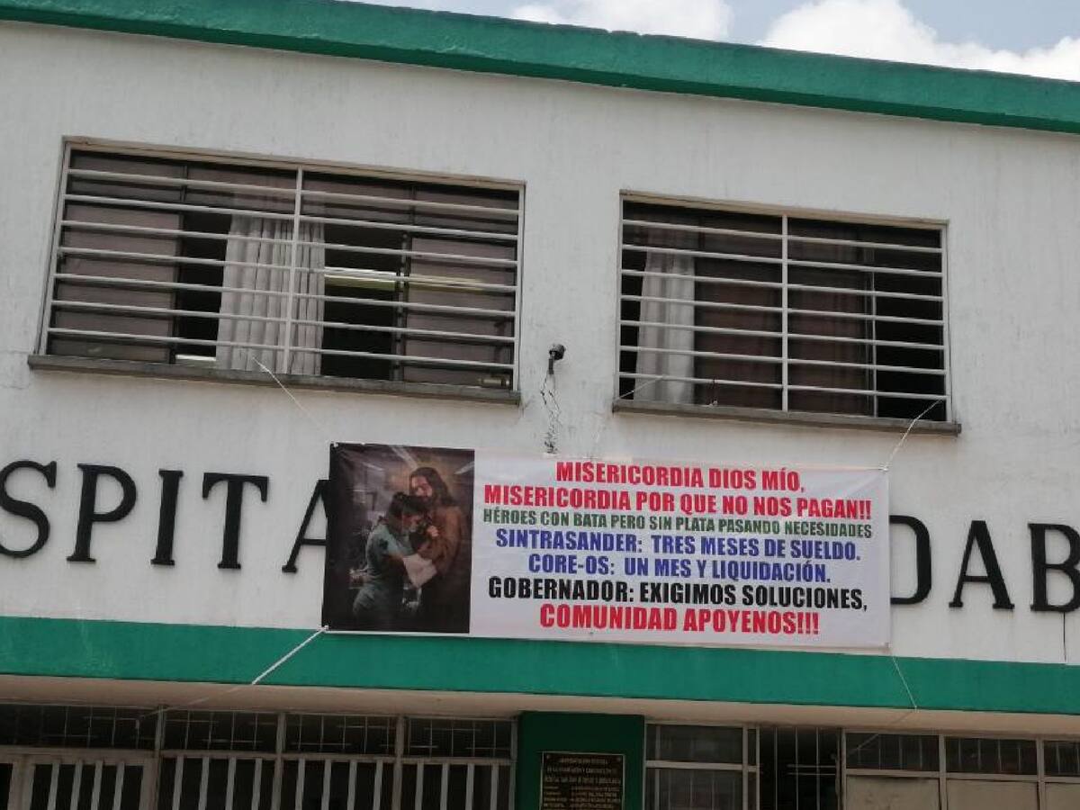 Denuncian falta de pago en salarios del Hospital de Floridablanca
