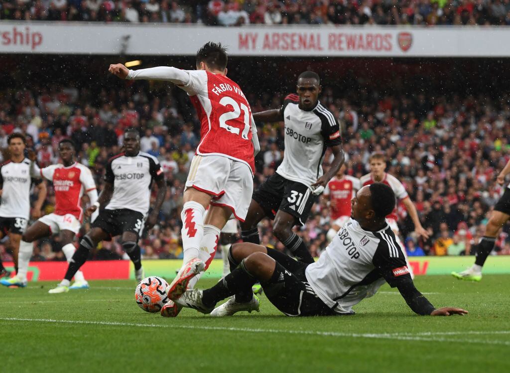 Arsenal FC v Fulham. (Photo by Stuart MacFarlane/Arsenal FC via Getty Images)