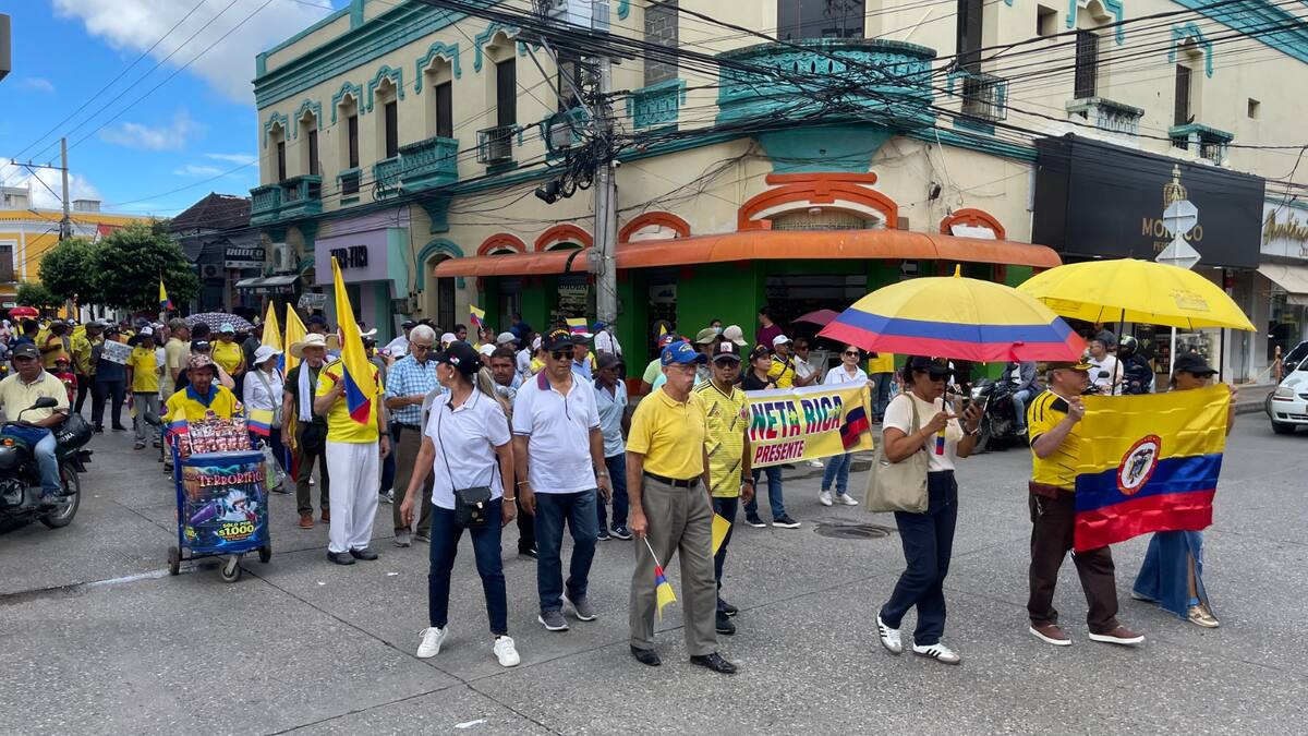 Montería: sectores de oposición marcharon en contra de las políticas del Gobierno Nacional