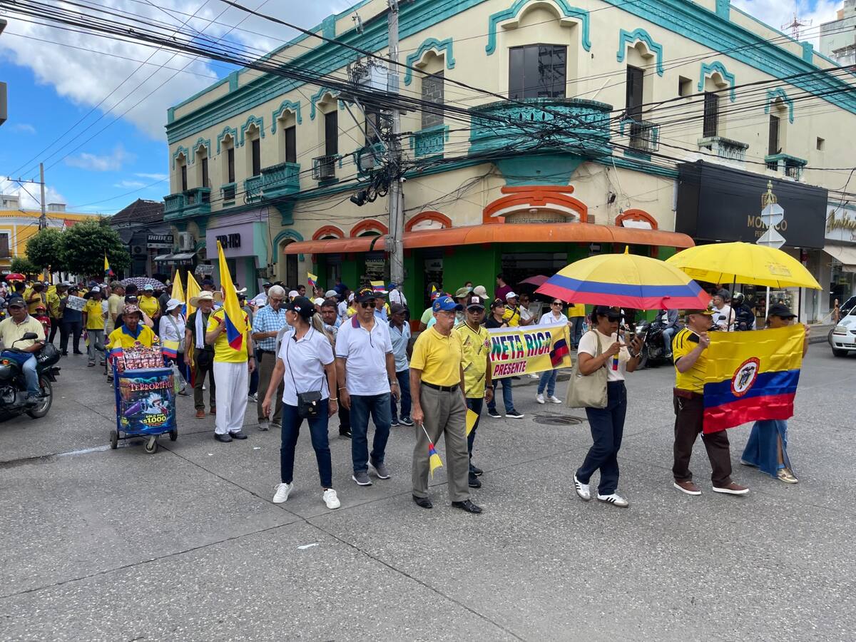 Montería: sectores de oposición marcharon en contra de las políticas del Gobierno Nacional