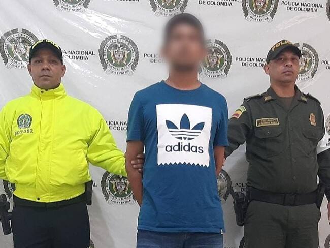 Capturado en Magdalena. Foto: cortesía Policía del Magdalena.