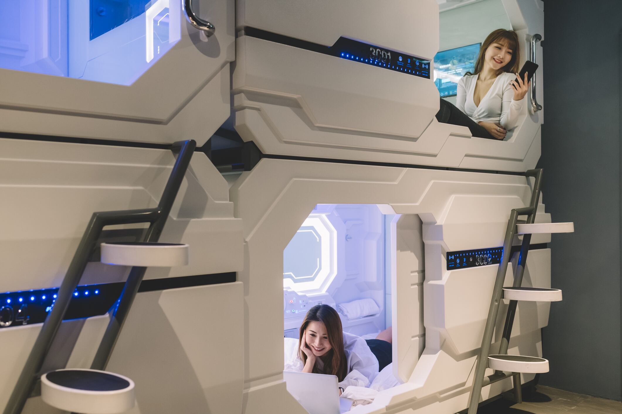 Hotel cápsula, imagen de referencia. Créditos: Getty Images