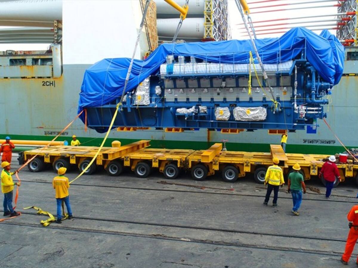 Arribó al Puerto de Santa Marta carga pesada para construcción de termoeléctrica