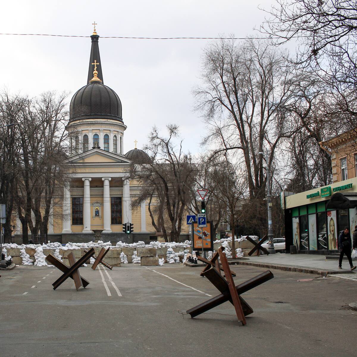 La ciudad ucraniana de Odesa se prepara para un posible ataque ruso