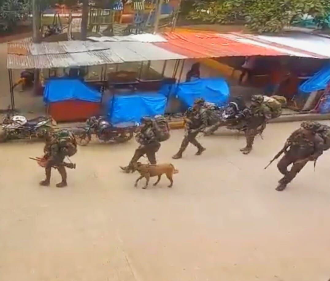 Siguesiendo tensa la situación en EL Plateado Cauca. Crédito: Red de Apoyo Cauca.