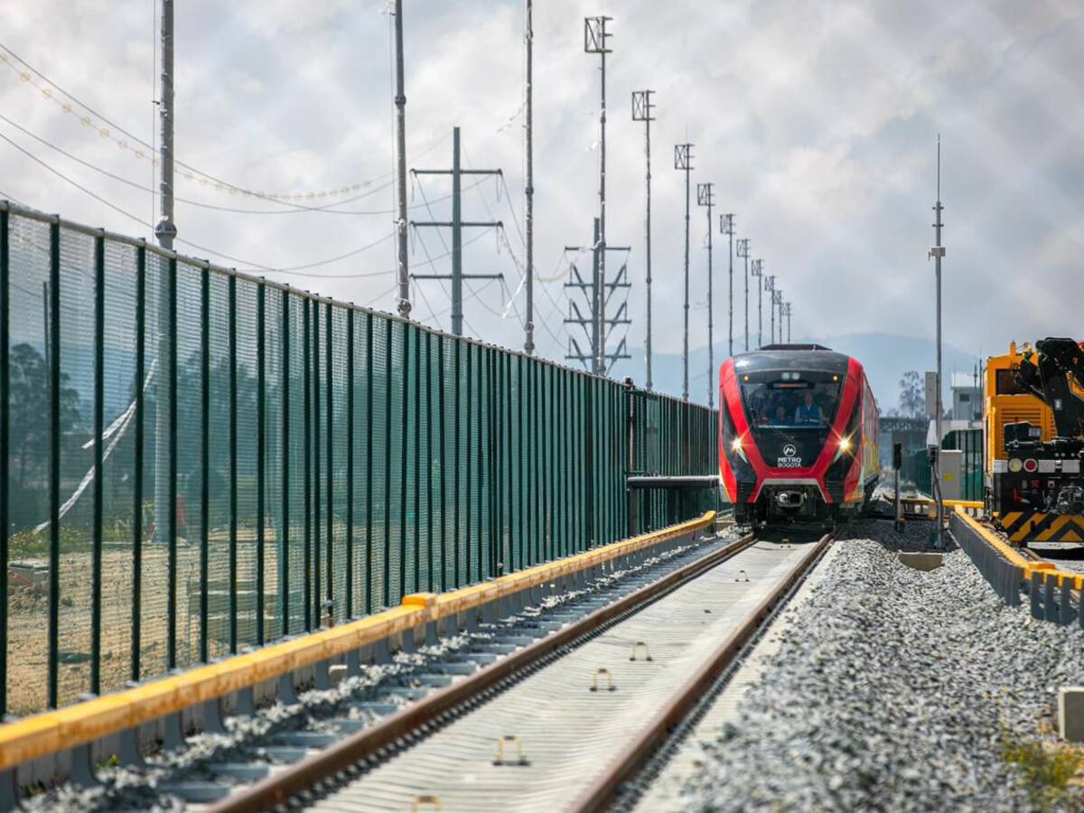 Inician las pruebas dinámicas de los trenes de la Línea 1 del metro de Bogotá