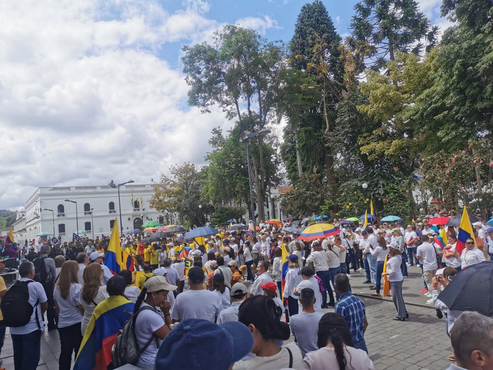 Popayán vivió una jornada de protesta pacífica: Crédito: W Radio.