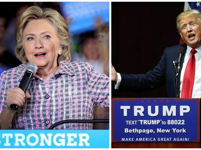 Hillary Clinton -Donald Trump . Foto: W Radio.