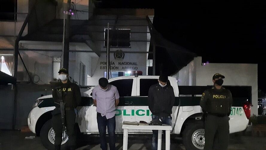 Capturados falsos funcionarios del CTI en Norte de Santander . Foto: Cortesía