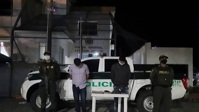 Capturados falsos funcionarios del CTI en Norte de Santander . Foto: Cortesía