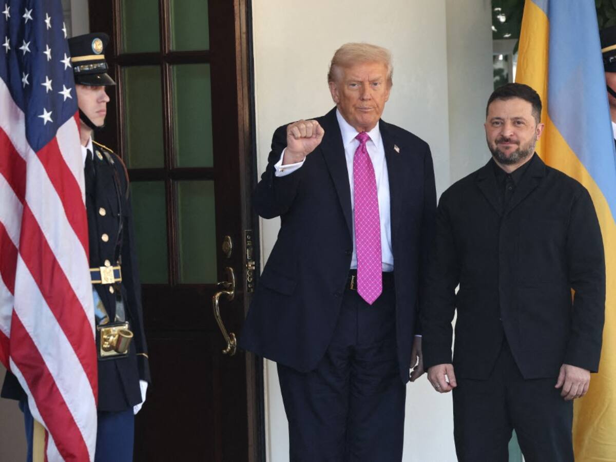 Inició la reunión entre Trump y Zelenski con un apretón de manos