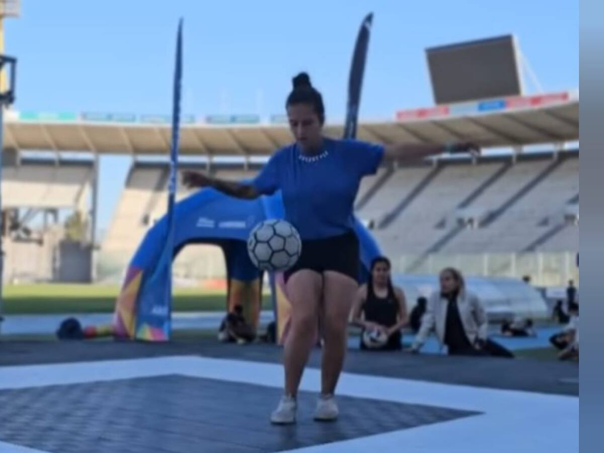 Angie Cepeda, la representante colombiana de fútbol freestyle de élite