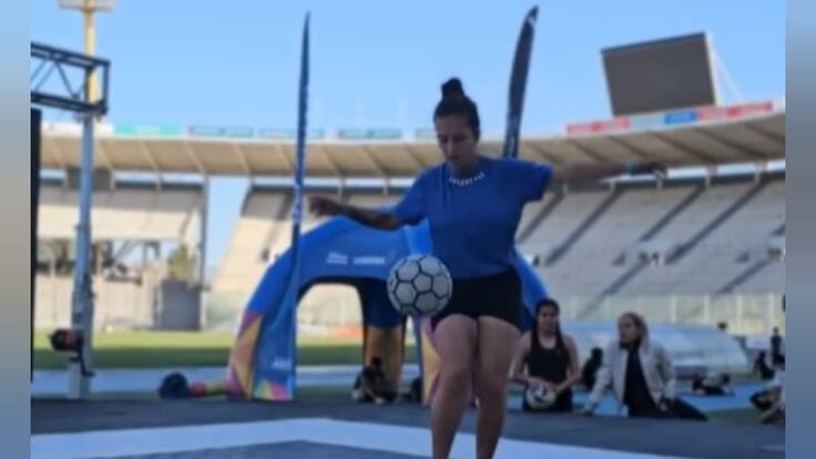 Angie Cepeda, la representante colombiana de fútbol freestyle de élite