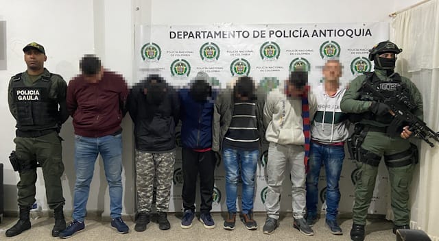 Policía y FF.MM. capturaron a 167 personas por delitos como extorsión y secuestro. Foto: Policía.