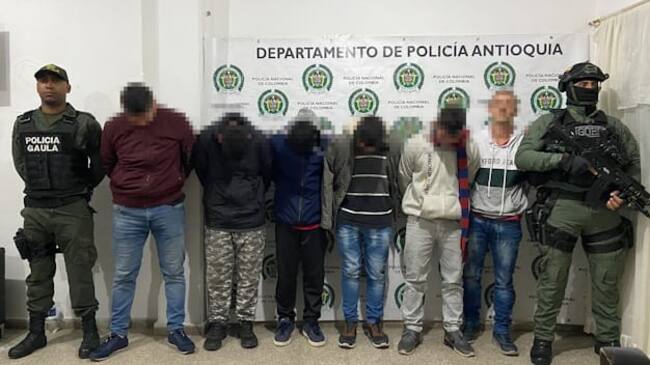Policía y FF.MM. capturaron a 167 personas por delitos como extorsión y secuestro. Foto: Policía.