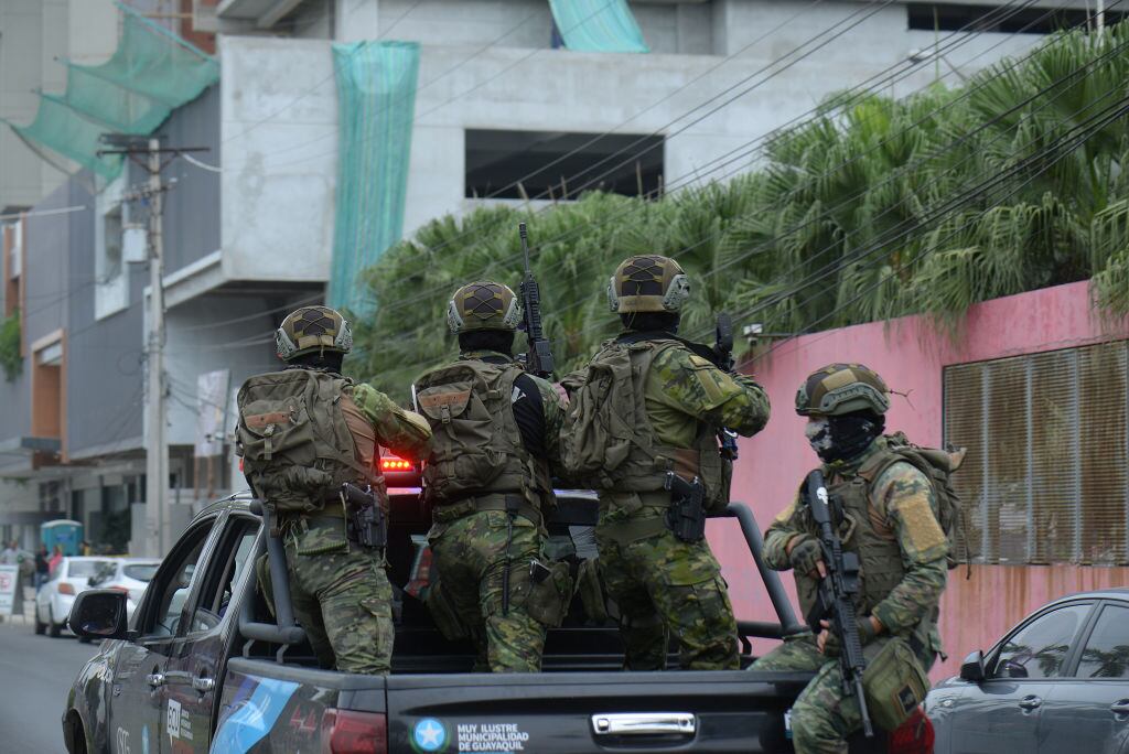 Policía en Ecuador. Foto: Getty Images.