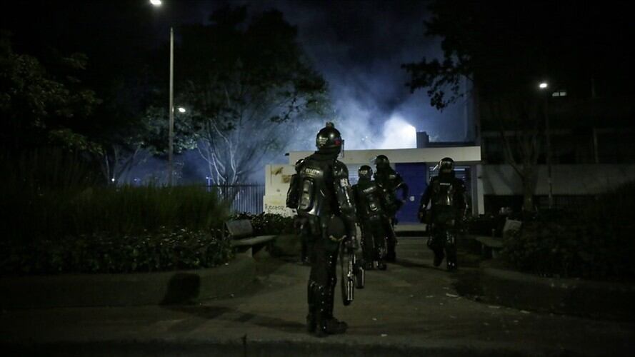 Denuncian agresiones del Esmad durante las manifestaciones . Foto: Colprensa