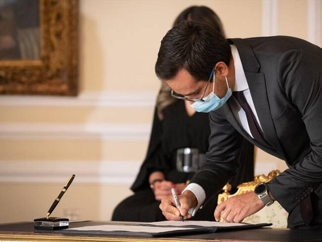 Nuevo director de la DIAN. Foto: Cortesía Presidencia