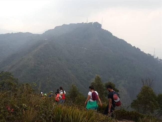 La Fundación Cerros de Bogotá lanzó la campaña ‘Los cerros nos salvan’. Foto: Twitter: @CerrosdeBogota