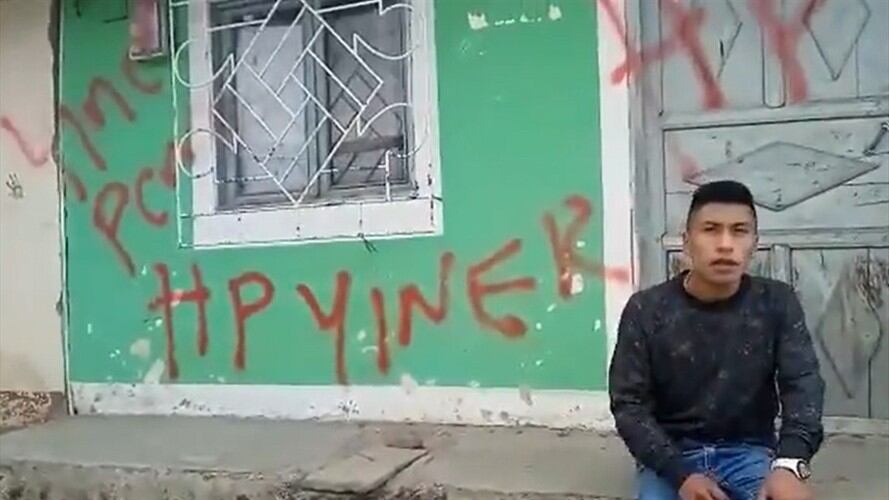 Así encontró el dirigente social su vivienda, ubicada en Gabriel López . Foto: Cortesía