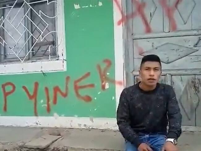 Así encontró el dirigente social su vivienda, ubicada en Gabriel López . Foto: Cortesía