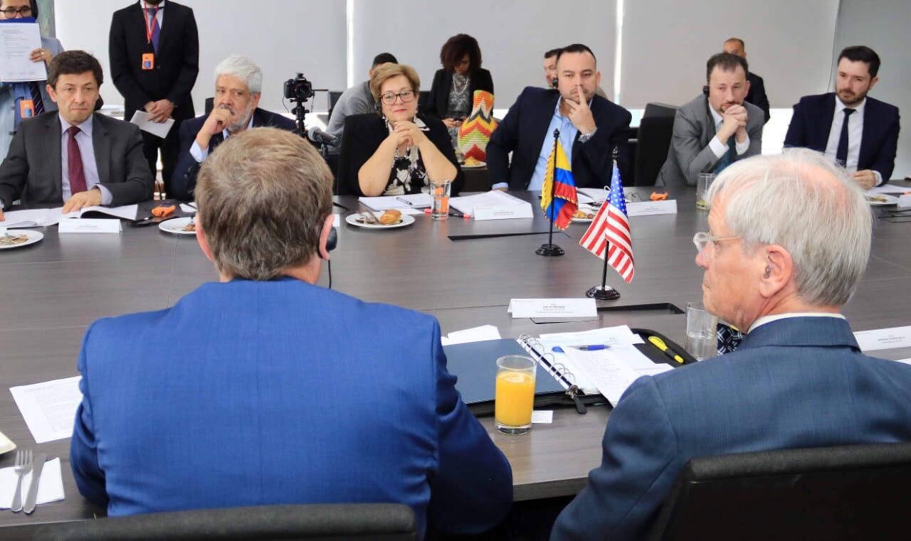 Reunión entre el Gobierno Nacional y delegación de congresistas demócratas de Estados Unidos. Foto: Cortesía MinTrabajo.