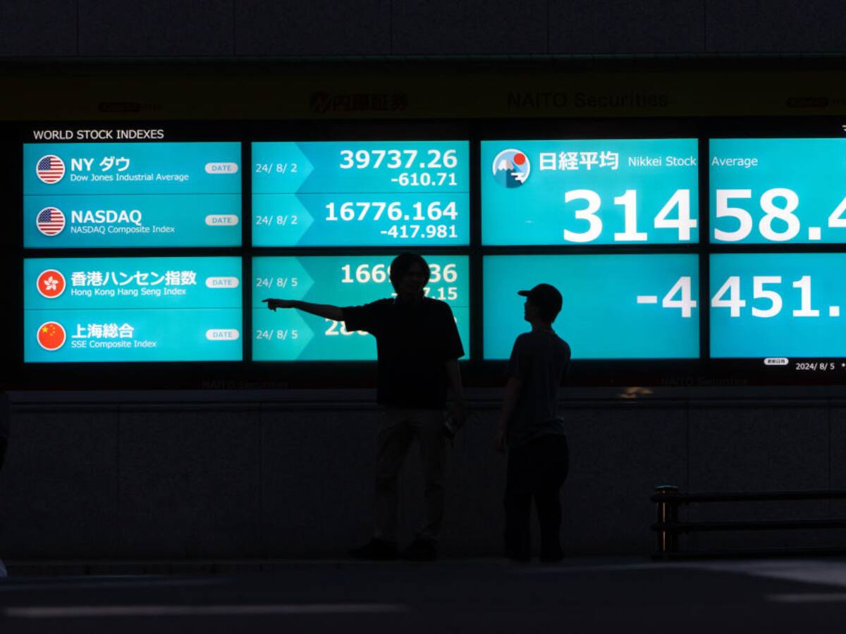 Bolsas de Asia cayeron ante una posible recesión en Estados Unidos