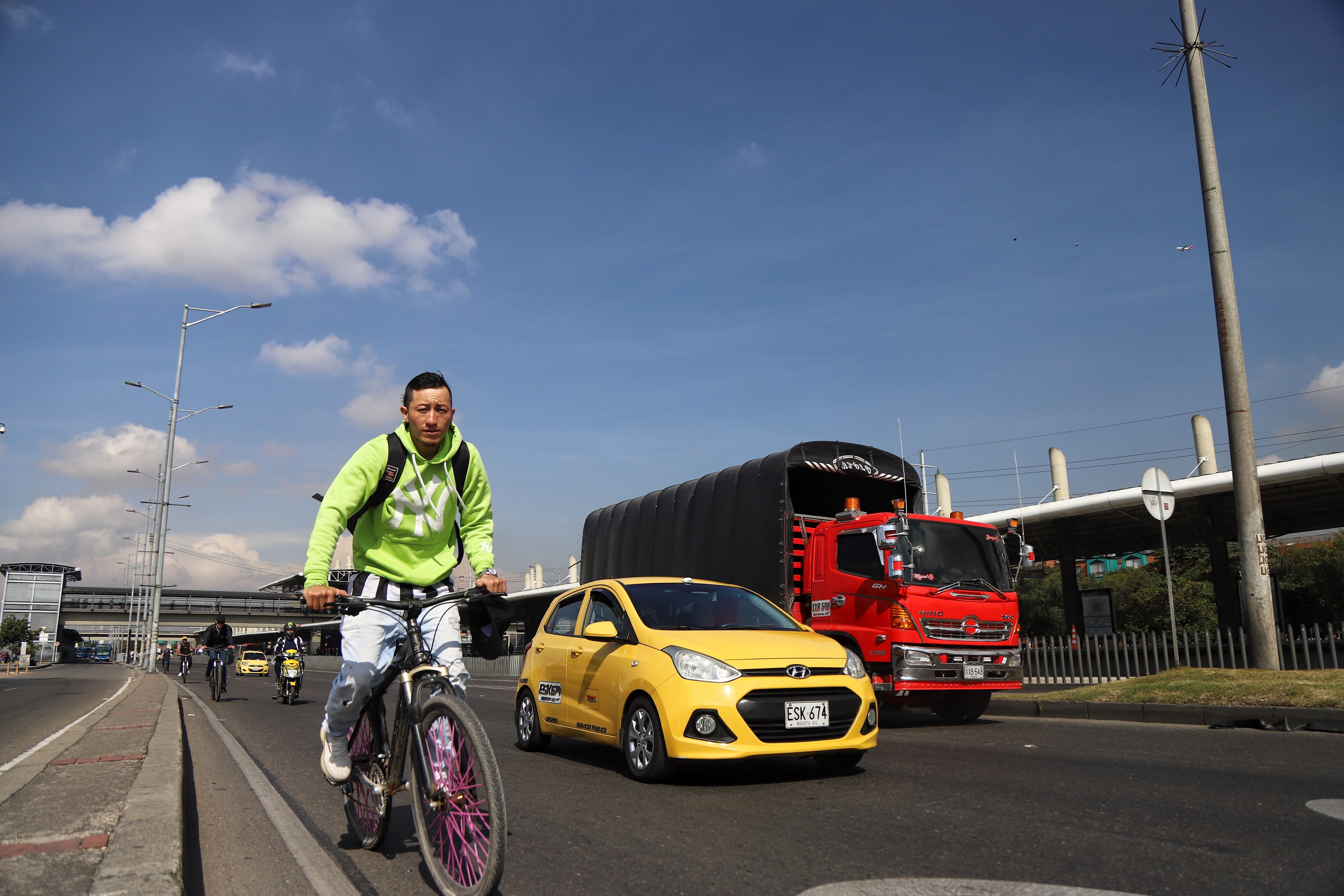 Bogotá. Febrero 1 de 2024. Jornada del día sin carro y sin moto en ell sur de la capital. (Colprensa - Lina Gasca)