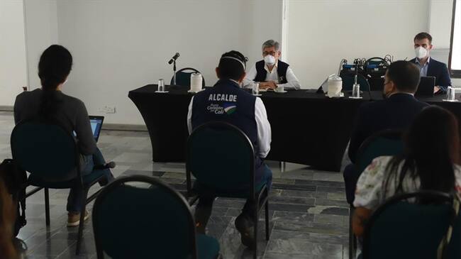 Alcalde de Cali expuso ante la CIDH eventos violentos ocurridos en la ciudad durante el paro. Foto: Cortesía Alcaldía de Cali