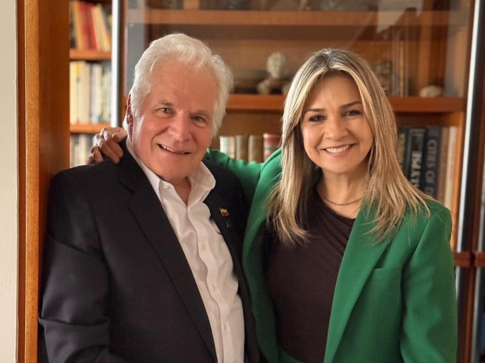 Vicky Dávila y Miguel Uribe Londoño. Foto: suministrada.