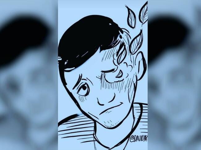 En redes sociales empezó a circular una imagen con la etiqueta #FuerzaJohnJairoAstudillo. Foto: @davidariastattoo en Twitter