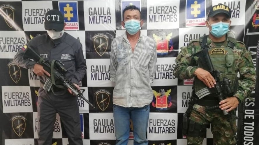 A la cárcel presunto secuestrador de ganadero en Cesar. Foto: Cortesía Fiscalía