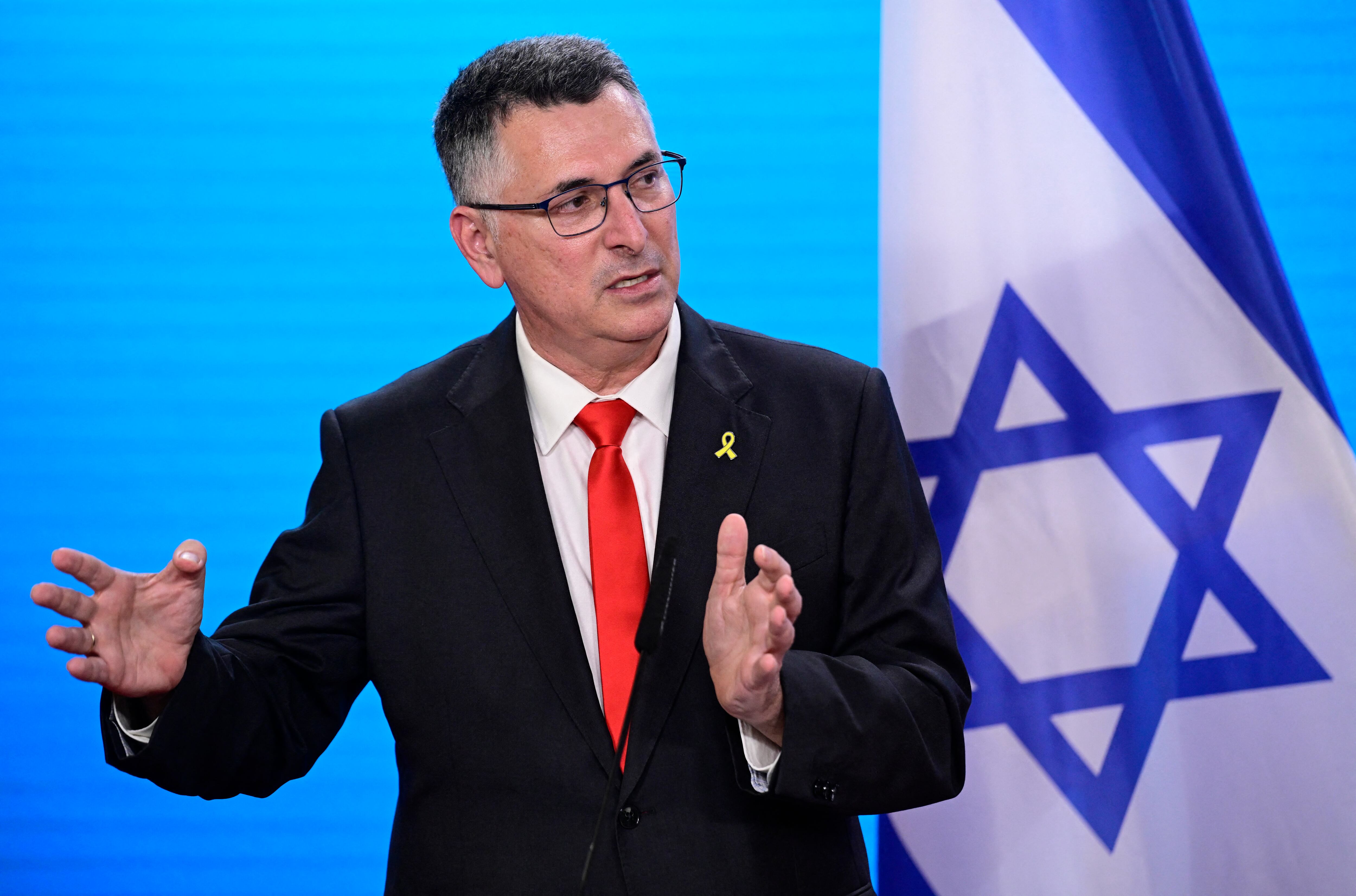 Ministro de Exteriores israelí, Gideon Saar. Foto: JOHN MACDOUGALL/AFP via Getty Images.          