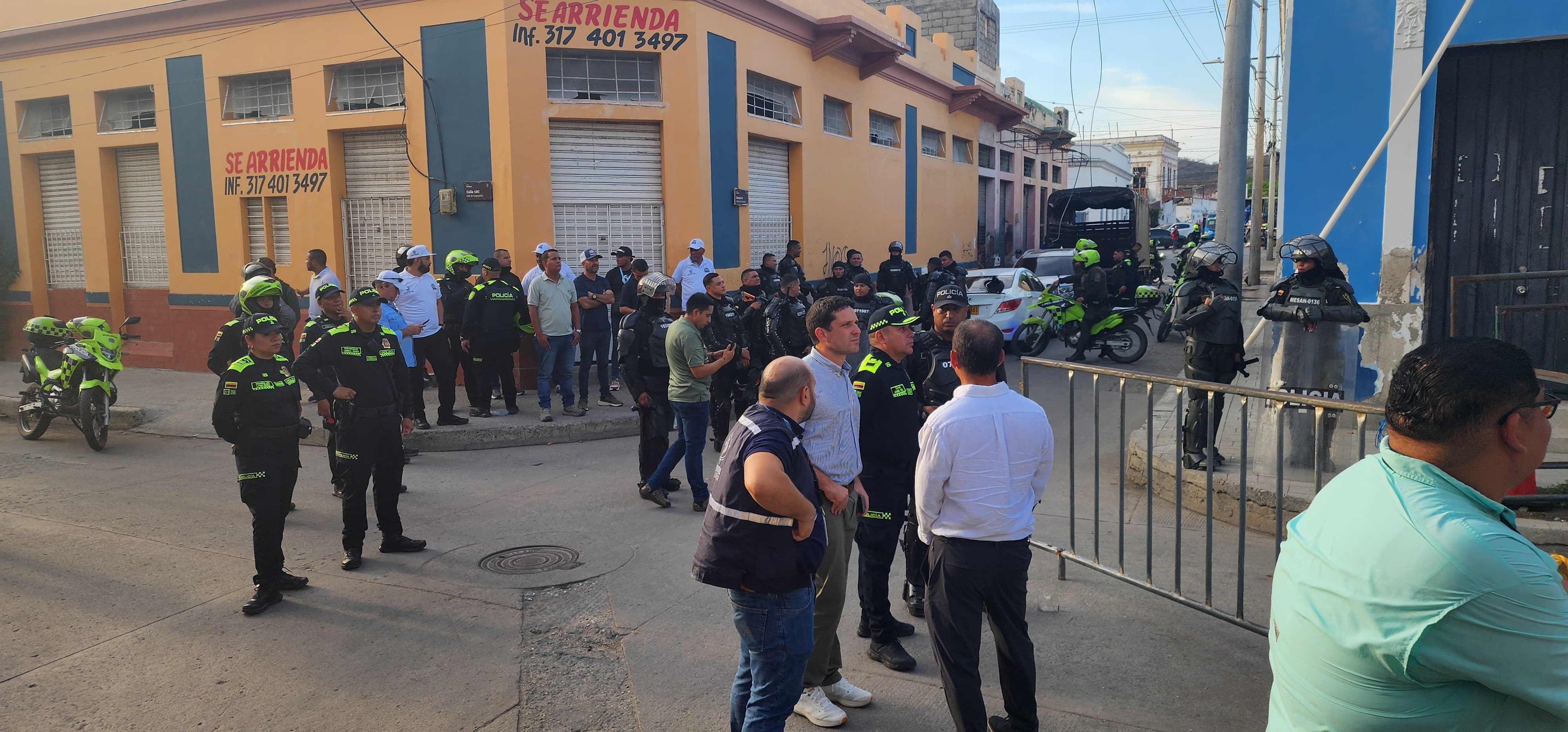 Controlado motín en el Centro Transitorio de Reclusión de Santa Marta Foto: cortesía Alcaldía de Santa Marta.