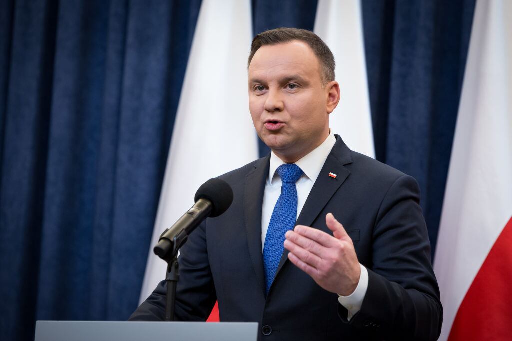 Andrzej Duda, presidente de Polonia. (Photo by Mateusz Wlodarczyk/NurPhoto via Getty Images)