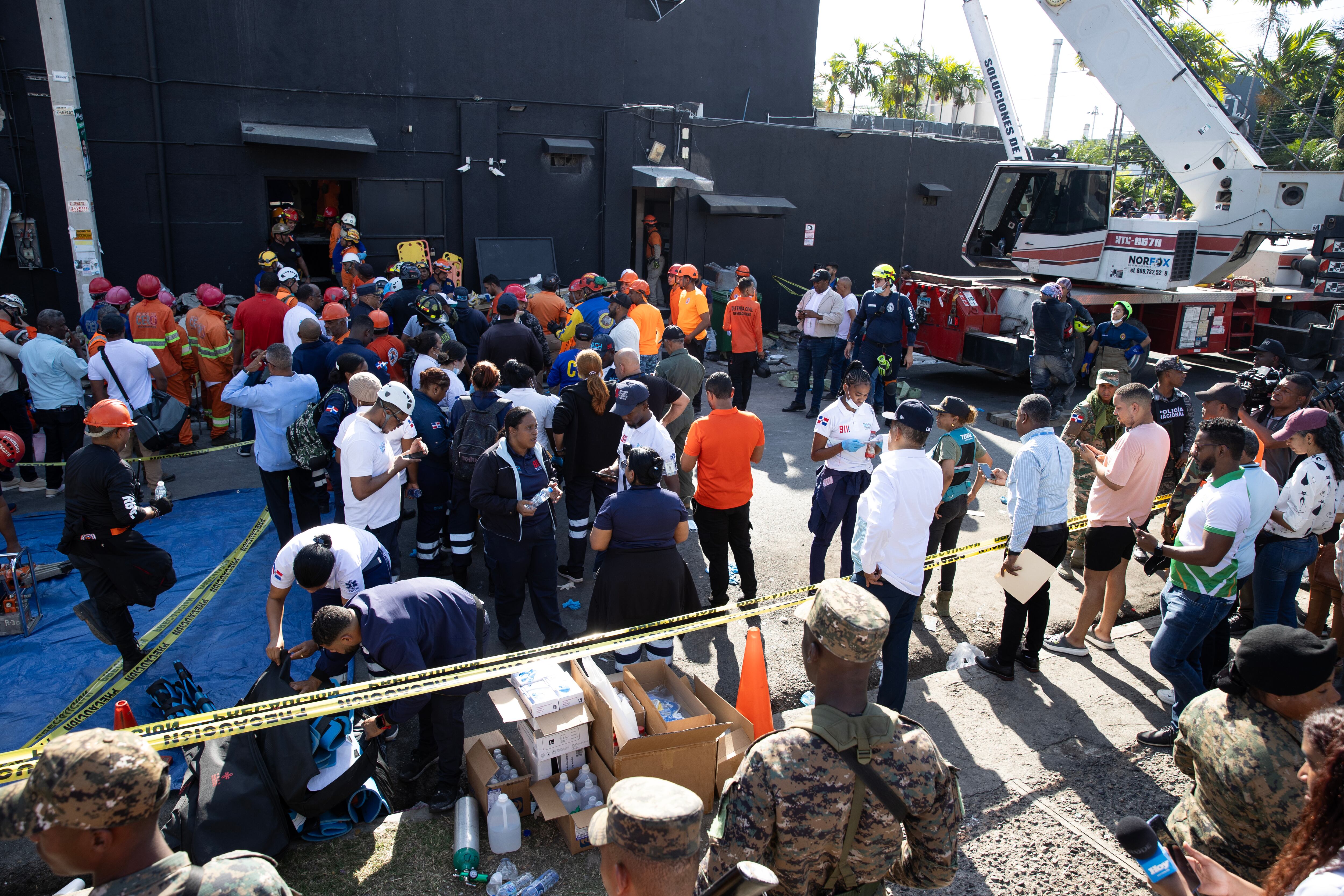 Colapso de la discoteca Jet Set, Foto: EFE/ Orlando Barría