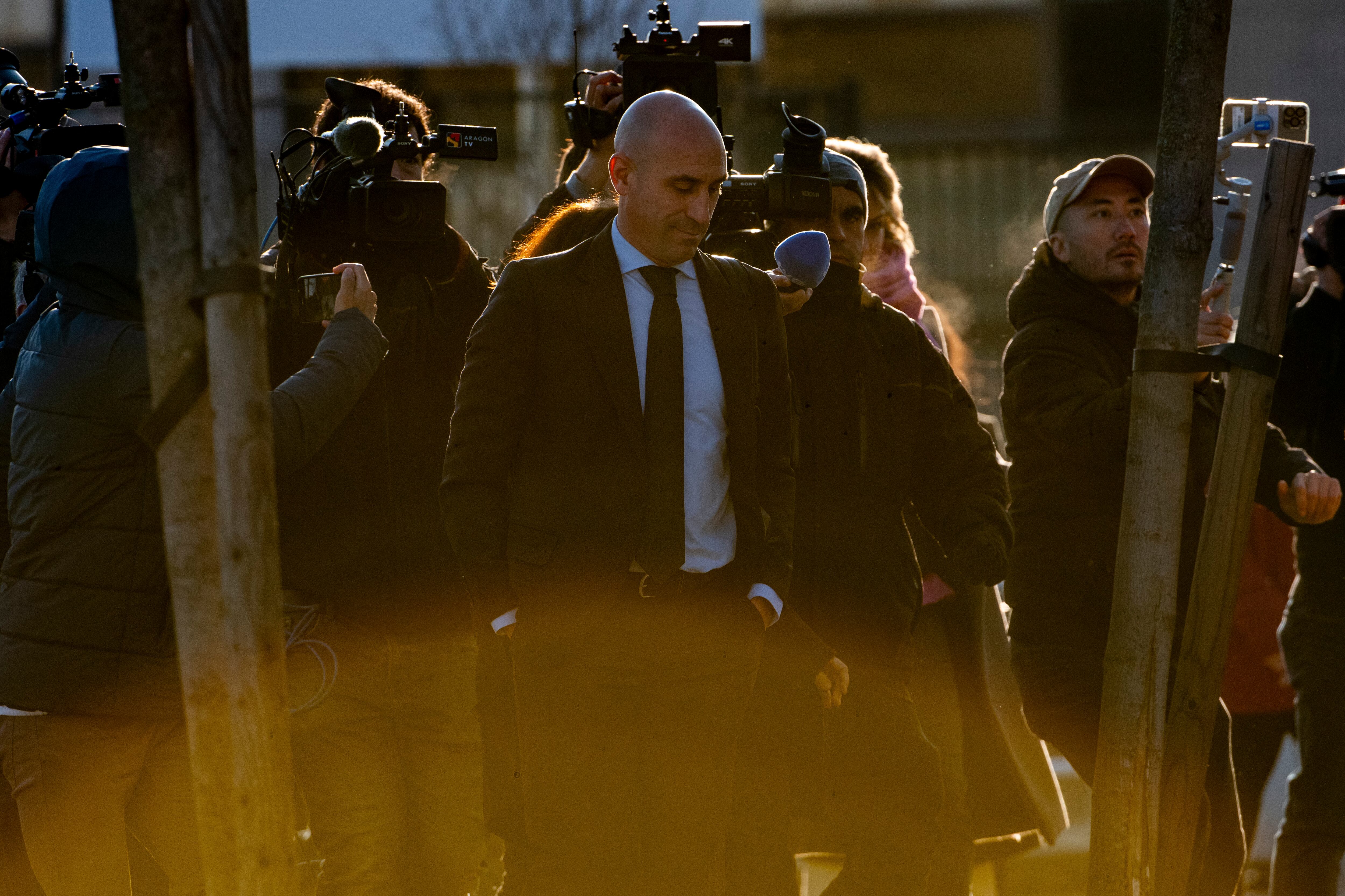 El expresidente de la Federación de Fútbol Luis Rubiales en la sexta jornada del juicio. FOTO: EFE/ Fernando Villar