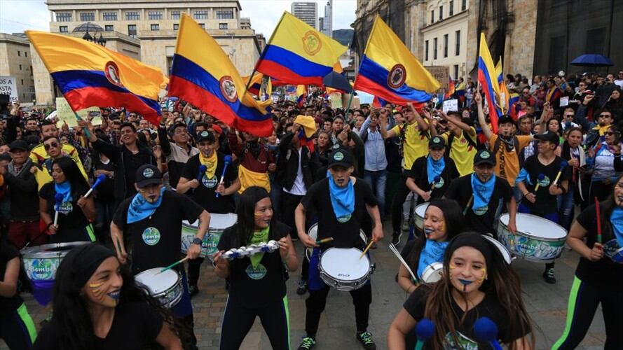 Movilizaciones en el país se extenderían hasta el 10 de dicimebre según centrales obreras. . Foto: Getty Images