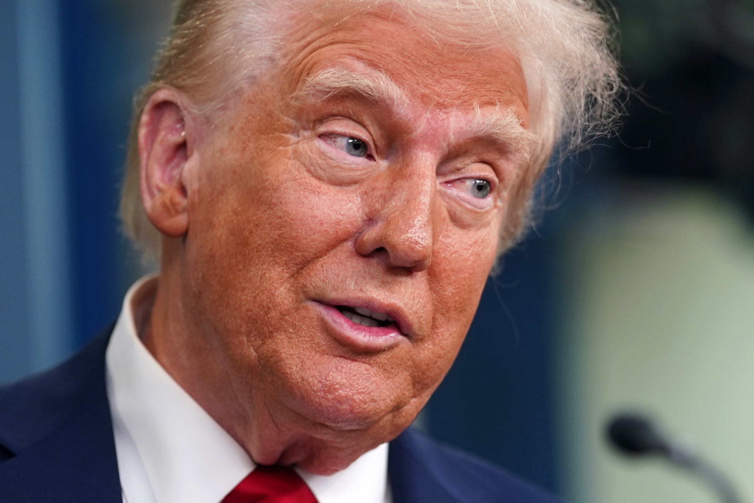 El presidente de Estados Unidos, Donald Trump, durante una rueda de prensa. FOTO: EFE/WILL OLIVER