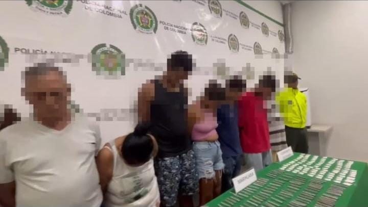 Capturados/ Policía Metropolitana de Santa Marta.